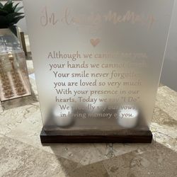 In Loving Memory Sign