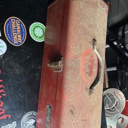 Vintage Craftsman Metal Toolbox – Heavy Duty – Rustic Patina