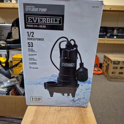 Everbilt Submersible Effluent Pump 1/2hp 1004118476