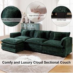 Oversize Green Couch 