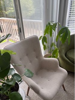 Modern Gray Accent Chair