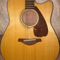 Yamaha Fgx700sc Acoustic Electronic Solid Top Great Shape