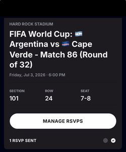 ARGENTINA VS CAPE VERDE