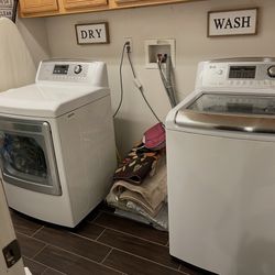LG wave force washer and dryer.