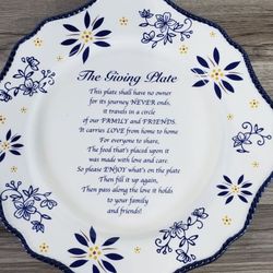 QVC GIVING PLATE