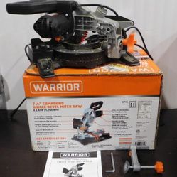 Warrior 7 1/4" Compound Single Bevel Miter Saw Model 57174