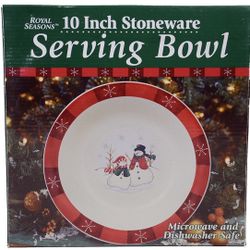 10” Holiday Serving Bowl