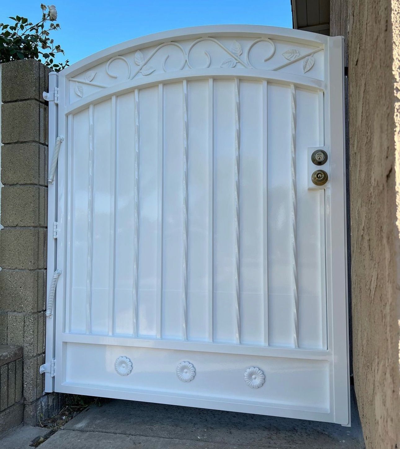 White Iron Pedestrian Gate