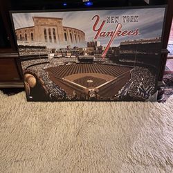 Framed Canvas New York Yankees Stadium Large Wall Art