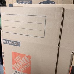 20 Moving boxes- Home Depot Heavy duty