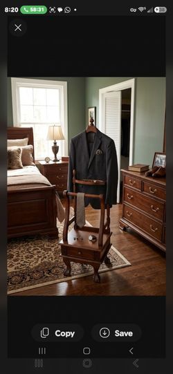 Wooden Gentleman's Valet Stand