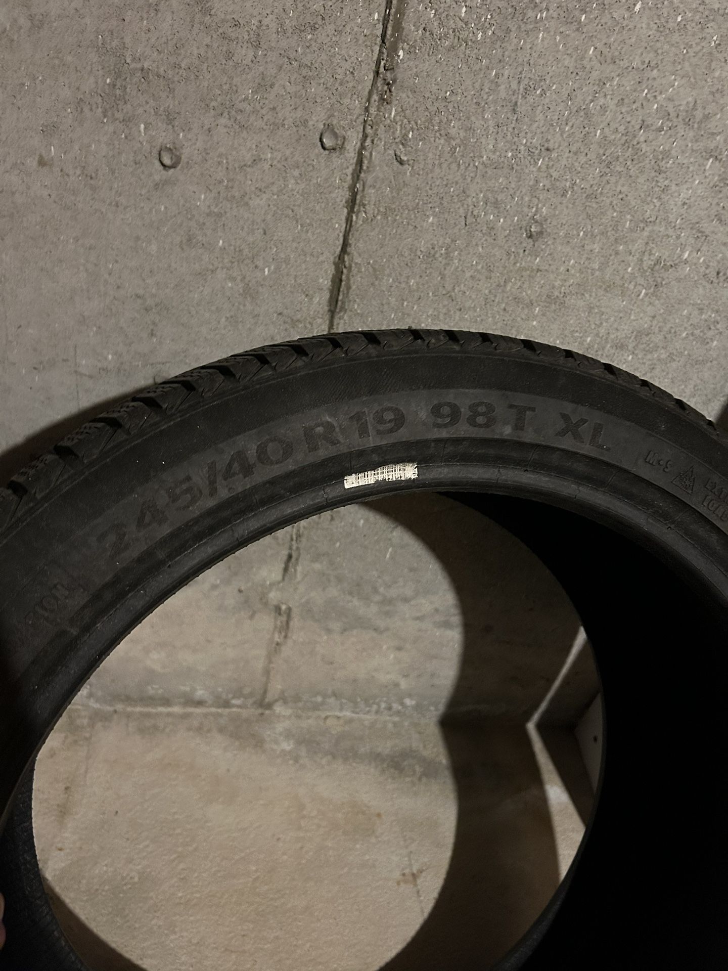 4 Continental Snow Tires 19”