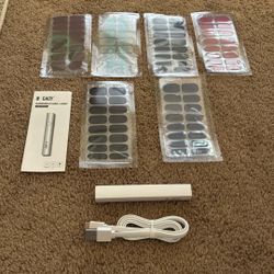 Nail Stickers With Nail Lamp