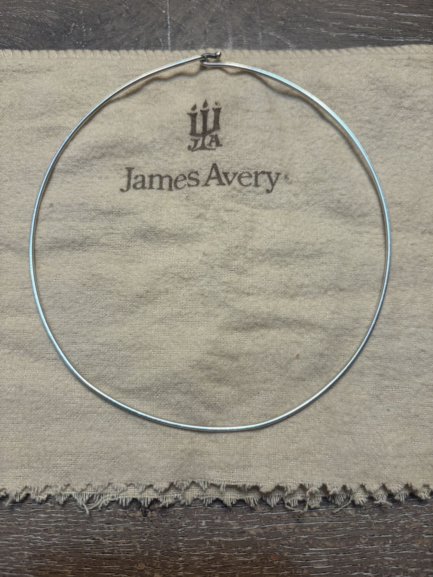 James Avery Silver Retired Hook On Choker Necklace