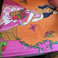 Rare Beautiful Girls Princess Rug. 