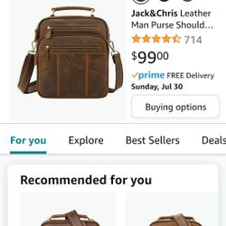 Jack & Chris Leather Bag