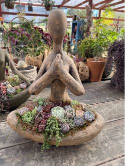 Concrete Yoga/Zen Planter