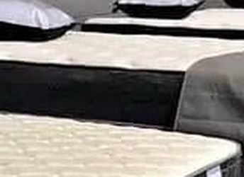 Grey and White Mattress