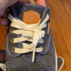 Men’s Blue Floral Vans Size 9