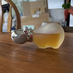 **VINTAGE** Avon Topaze - Baby Hippo Cologne Bottle - 1  Fl Oz - Frosted Glass