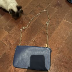 Blue Shoulder Bag 