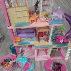 Barbie Doll House, Car, Helocopter