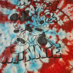 Mickey Minnie Mouse Classic Tie Dye Vintage 71868 Disneyland World Adult Tee Graphic T-Shirt 