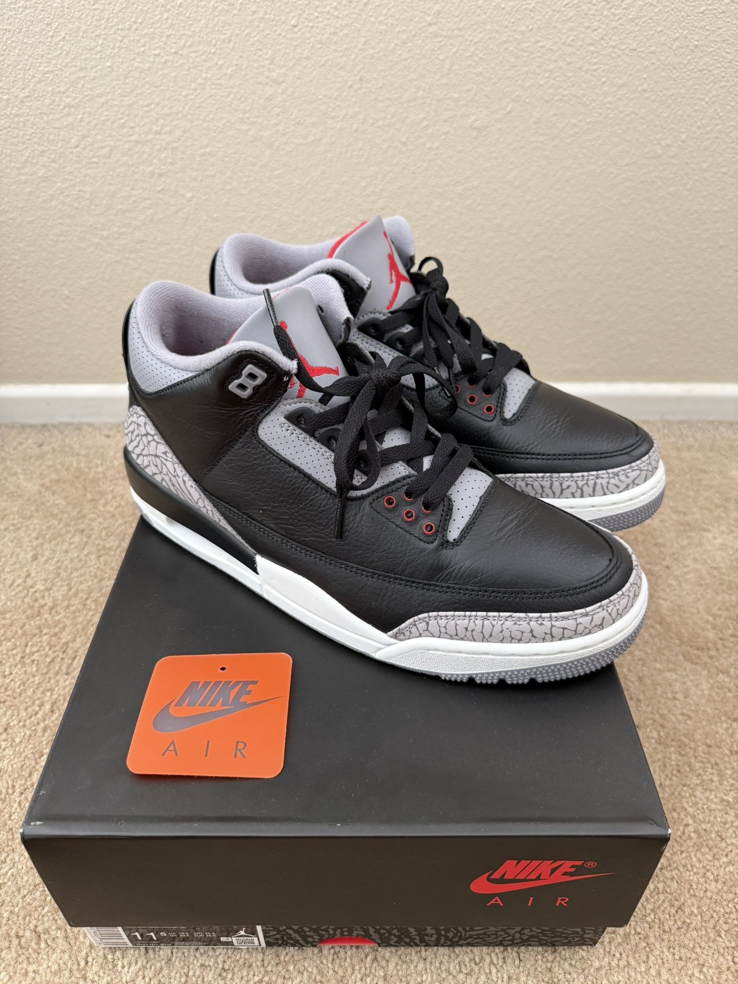 Jordan 3 Black Cement 2024