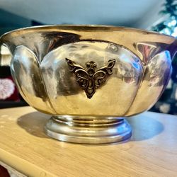 Vintage/antique  Old Newbury PEWTER 10 Inch Wide 5 Inch Tall 