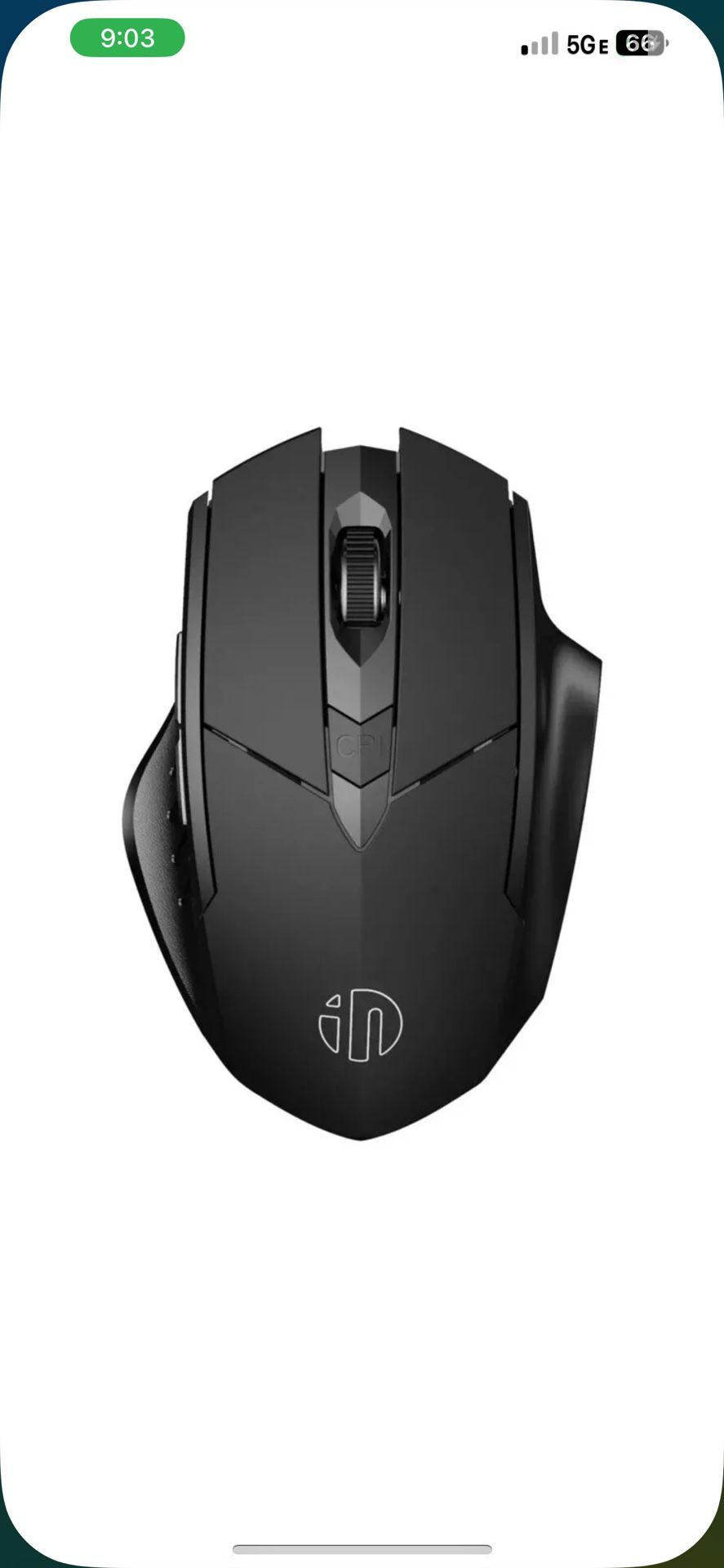 INPHIC Bluetooth Mouse, Rechargeable Wireless Mouse Multi-Device (Tri-Mode: BT 5.