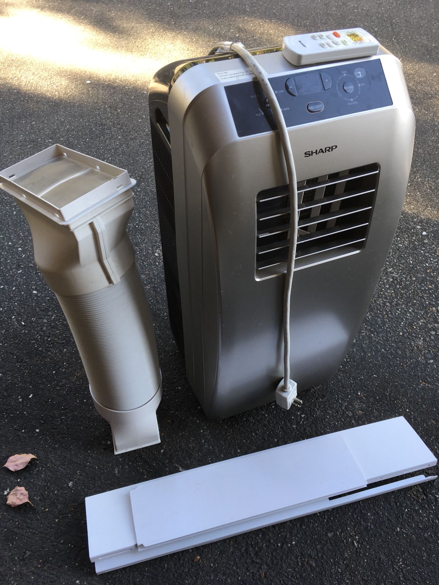 Sharp CV-10CTX-S 10,000 BTU portable AC with remote