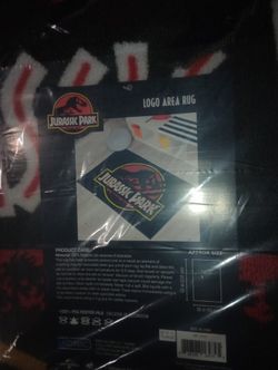 Jurassic Park Logo Area Rug Brand New