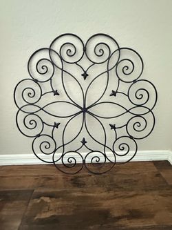 Black Wrought Iron Scroll Wall Decor