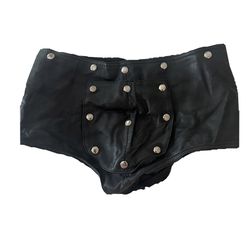 Men’s Leather Sexy Tight Body Shorts