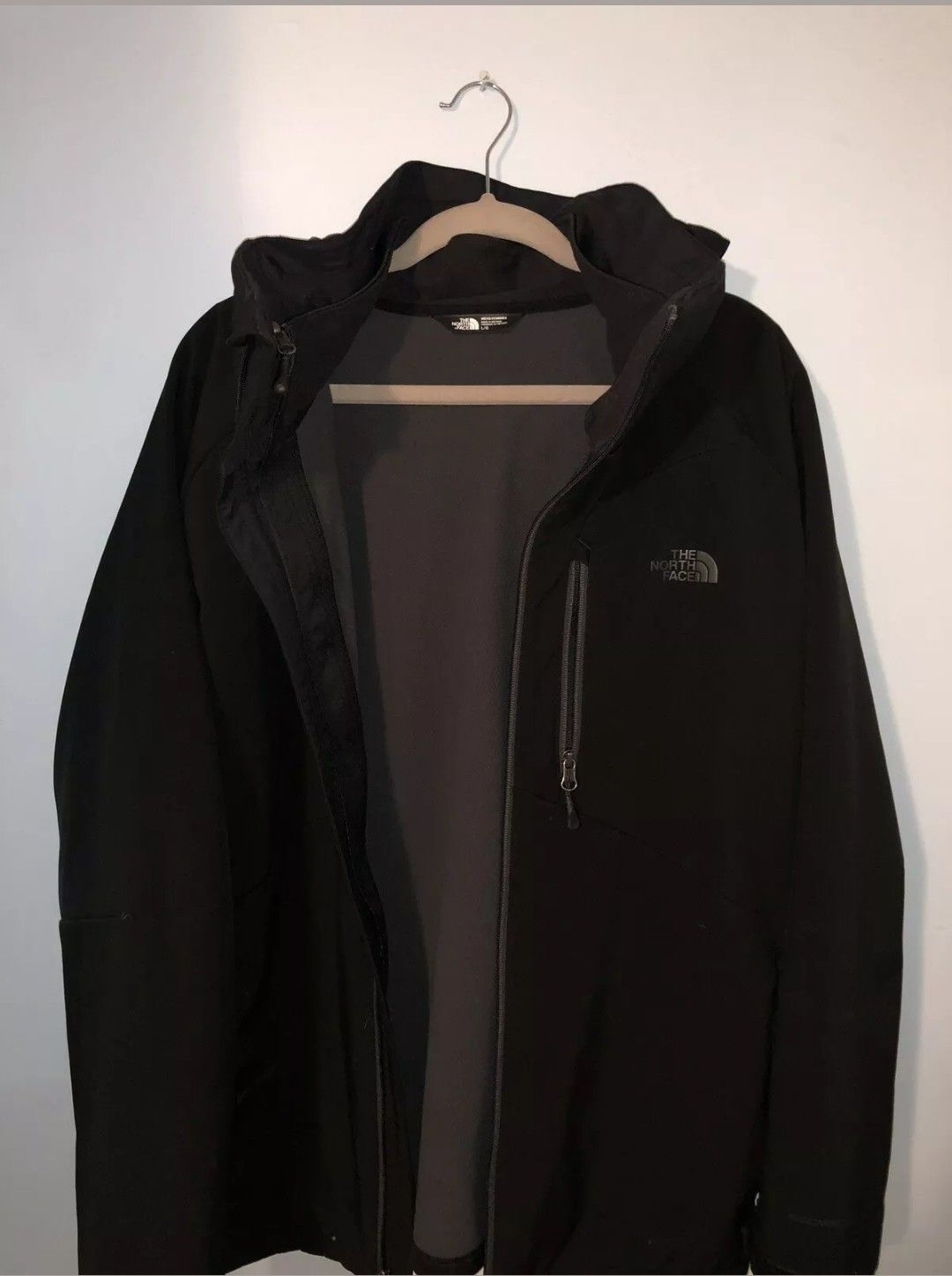 NWT Mens North Face Apex Storm Peak Triclimate Jacket Large 3 in 1 TNF Black