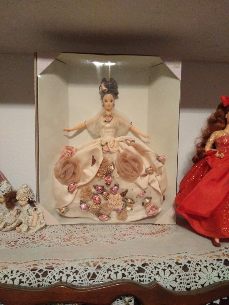 Antique Rose Barbie Doll
