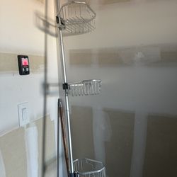 Silver  Corner Shelf Caddy 