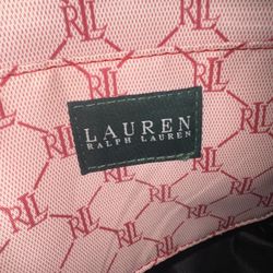 RALH LAUREN LINED TOTE/SHOULDER BAG