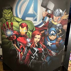 Marvel DC Art Kids room Game room