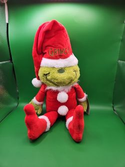 The Grinch Who Stole Christmas, Grinch Santa Gnomo Plush Afelpado Toy NEW 2023
