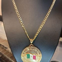 Goldfille. Platedgold Chain And Charm