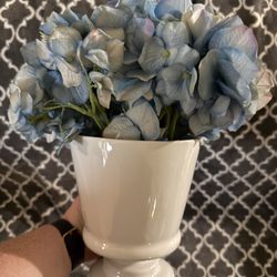 Vase With Faux Flowers