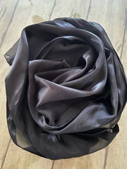 13“ x 62“ striped Scarf Black Satin Rose 13” x 62” striped Scarf