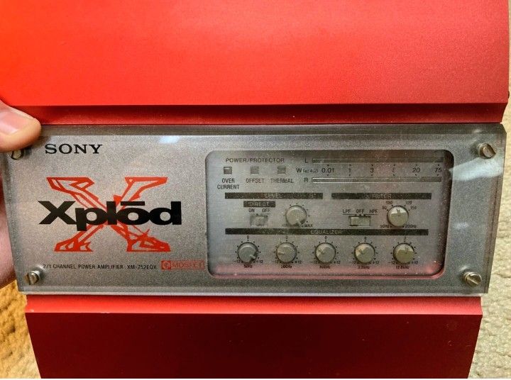 SONY XPLOD XM-752EQX Car Audio 400W Amp Amplifier OLD SCHOOL MADE IN JAPAN!