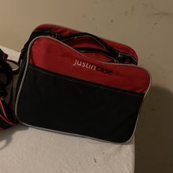 JustInCase Bag. Black/Red Size Portable Will Fit Under Most Seats Or All Trunks 
