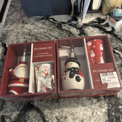 2 Pieces Ceramic Bath Set