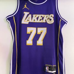 Luka Doncic Lakers Jersey Purple 