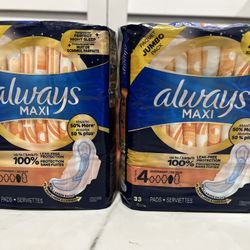 Always maxi pads 2 for $14
