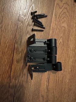 Adjustable Curtain Rod Brackets, Adjustable Curtain Rod Holder Wall Bracket Hooks Outside Mounted Blinds Curtain Rod Bracket with Screws for 1 Inch Di