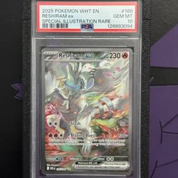 Reshiram Ex 166 PSA 10